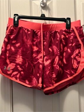 Under Armour Women's Pink Tropical Active Shorts